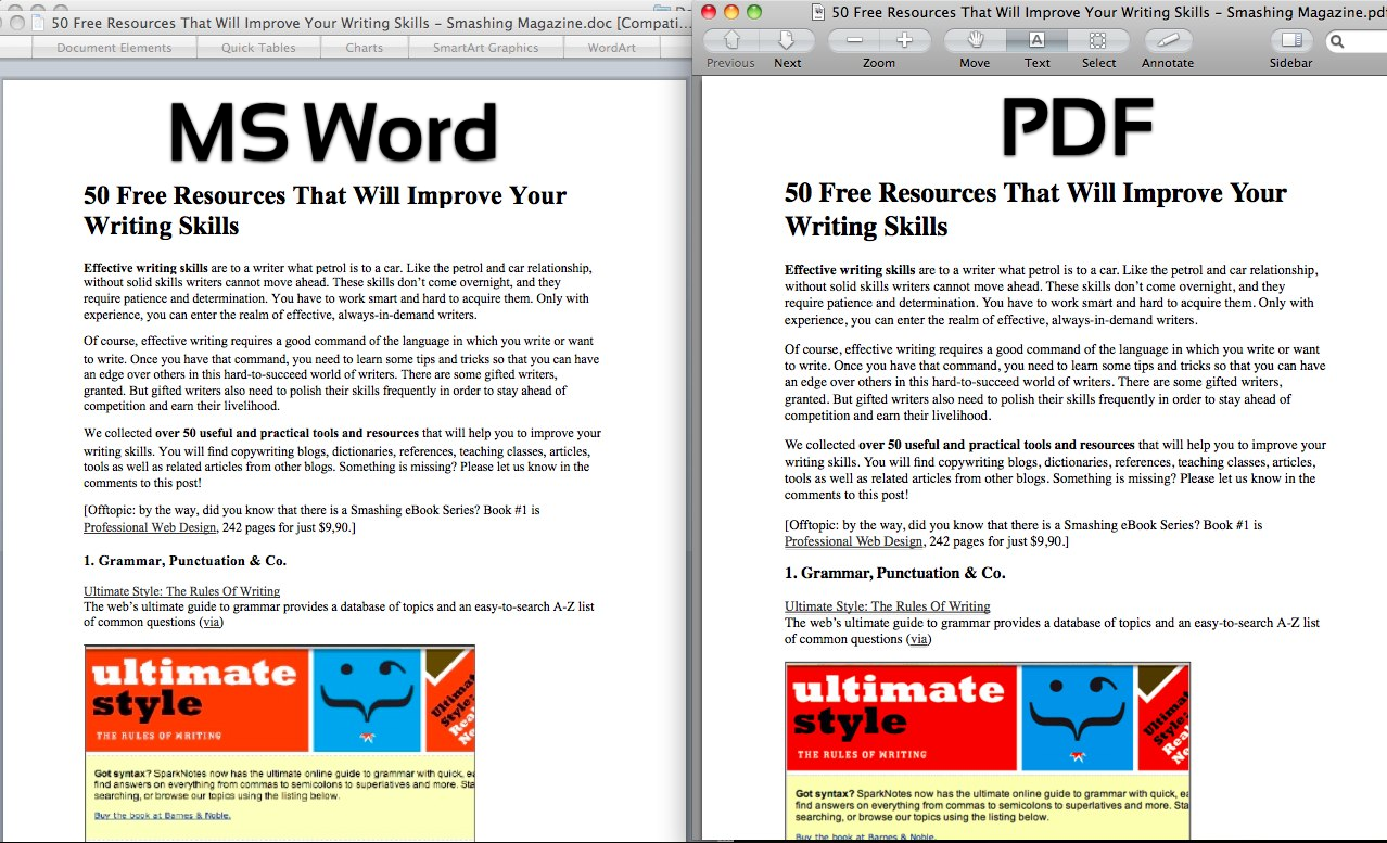 Difference Between PDF and Word: Choosing the Right Format
